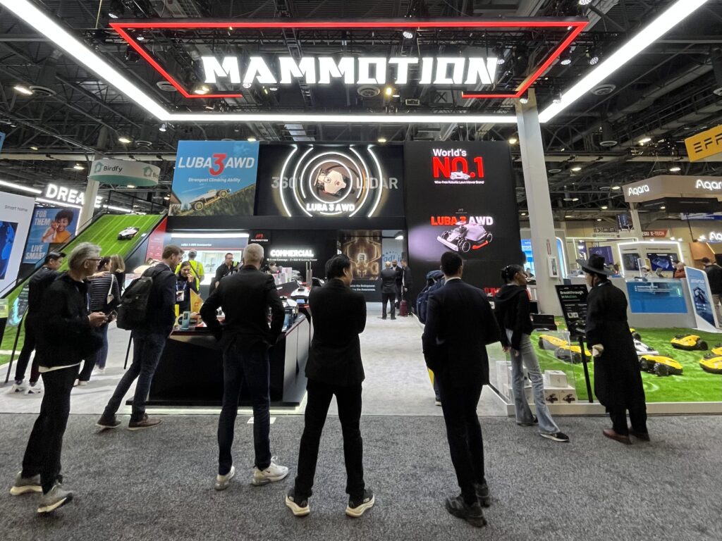 CES technológiai expón a Mammotion standja