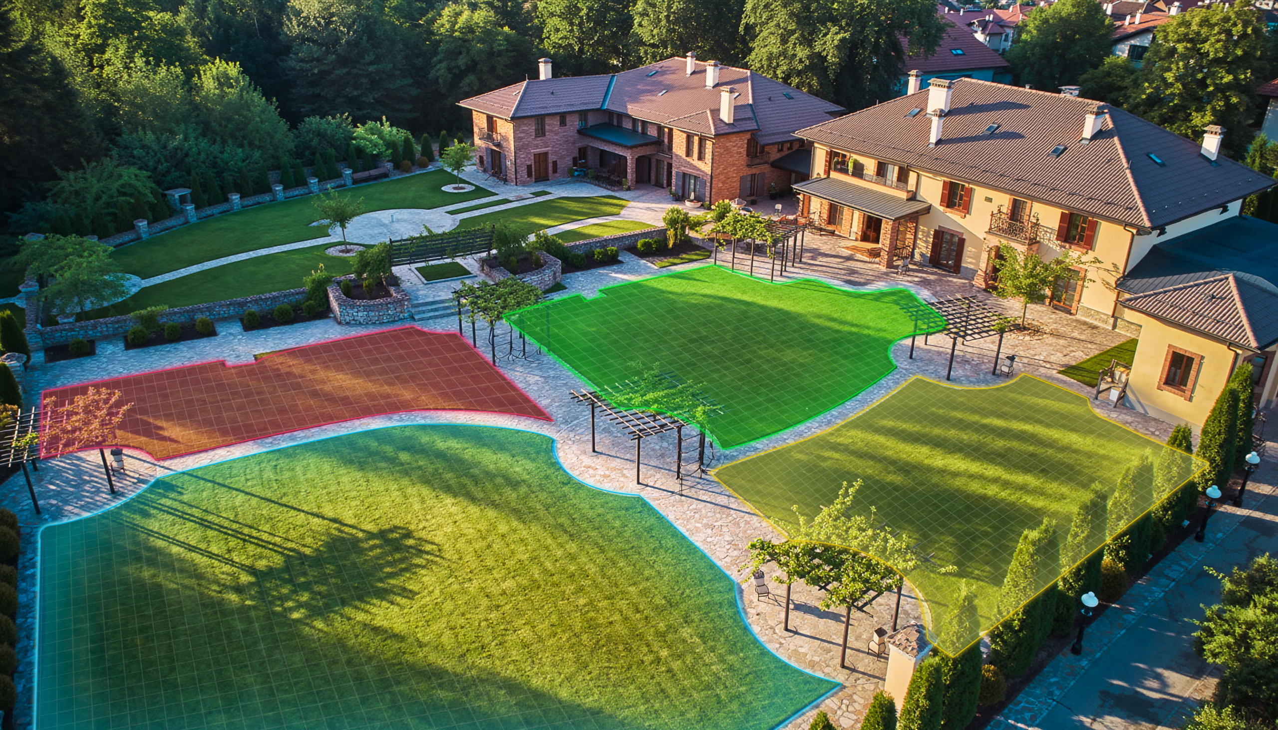 a YUKA mini 2 1000 robotfűnyíró akár 10 különálló zóna gondozására képes