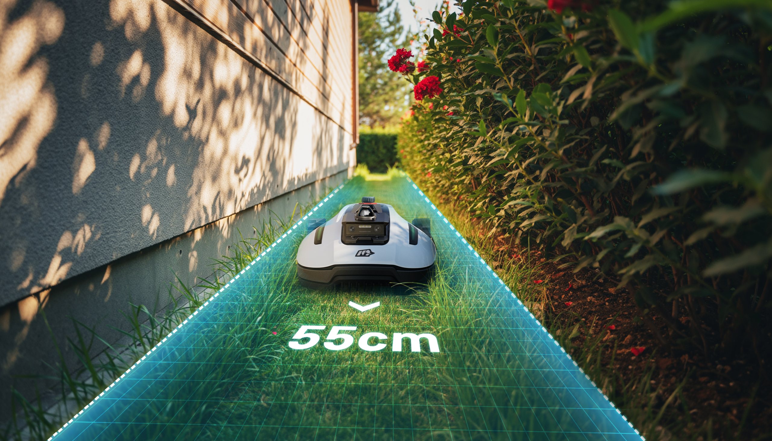 YUKA mini 2 1000 robotfűnyíró 55 cm széles ösvényen nyír